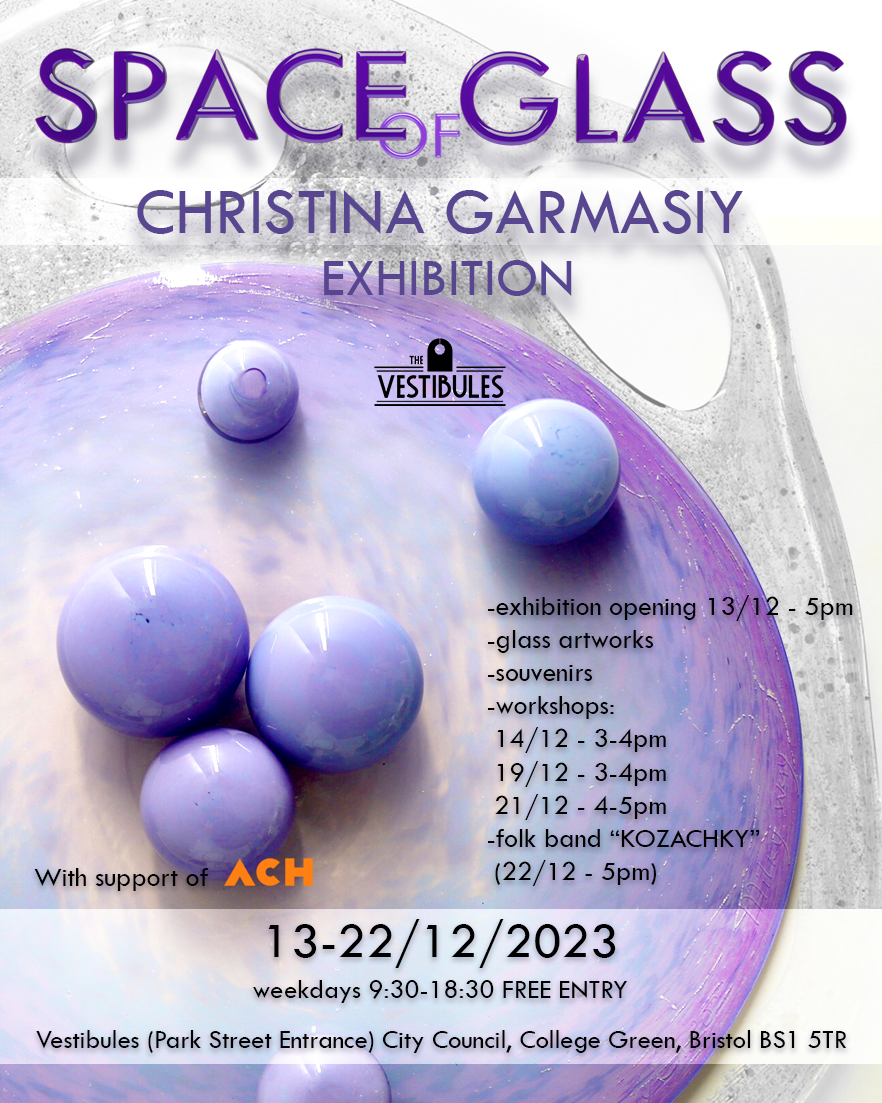 Poster design featuring smooth glass beads