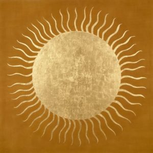 Painting of a golden sun