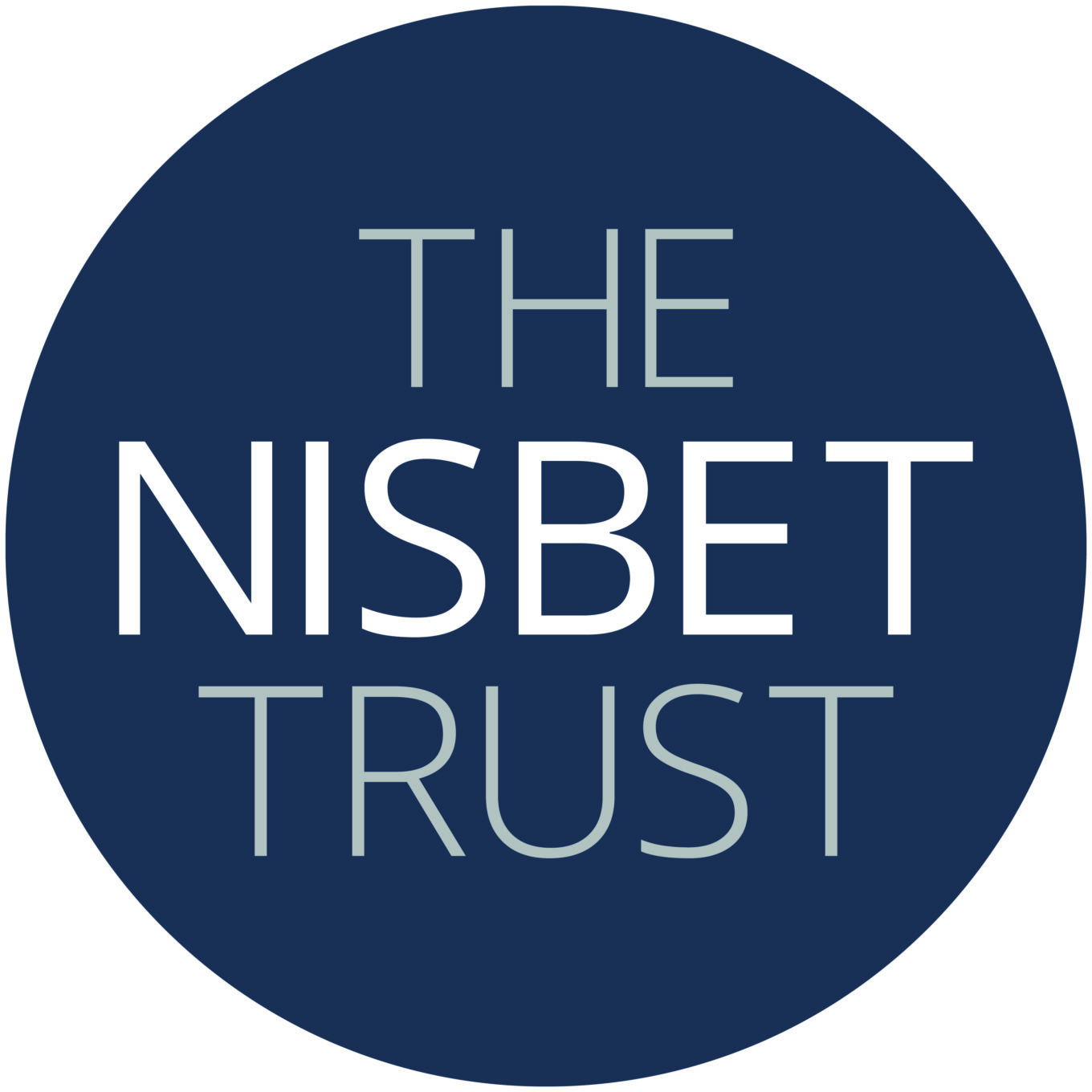text based logo in circle reading 'The Nisbet Trust'