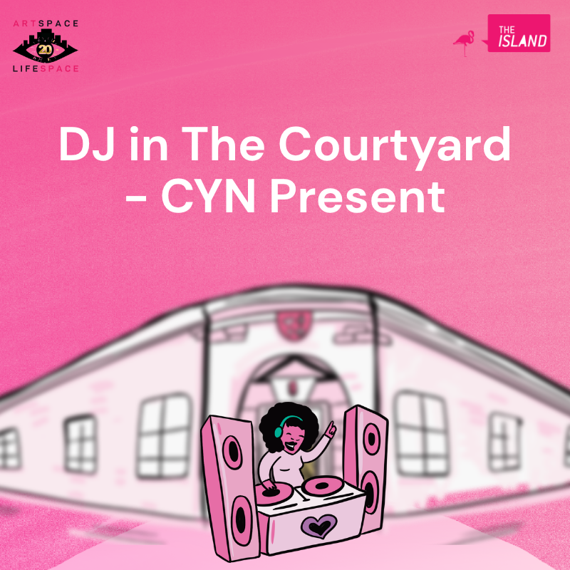 Illustration of a person DJing