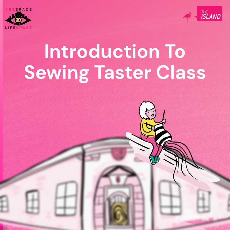 Illustration of a person knitting