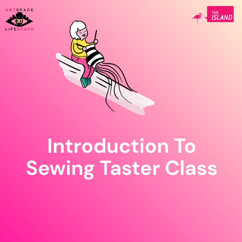 Illustration of a person knitting